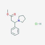methyl 3-phenyl-3-(pyrrolidin-1-yl)propanoate