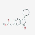 (1-cyclohexyl-3-oxo-2,3-dihydro-1H-inden-5-yl)acetic acid
