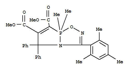 5H-[1,2]Azaphospholo[2,1-b][1,3,5,2]oxadiazaphosphole,8,8-dihydro-6,7-bis(methoxycarbonyl)-8,8-dimethyl-5,5-diphenyl-3-(2,4,6-trimethylphenyl)-