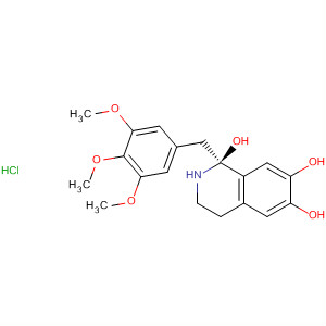 6,7-Isoquinolinediol,1,2,3,4-tetrahydro-1-[(3,4,5-trimethoxyphenyl)methyl]-, hydrochloride,monohydrate, (S)-