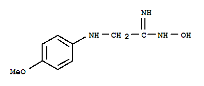 Ethanimidamide,N-hydroxy-2-[(4-methoxyphenyl)amino]-