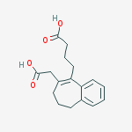 4-[8-(carboxymethyl)-6,7-dihydro-5H-benzo[7]annulen-9-yl]butanoic acid
