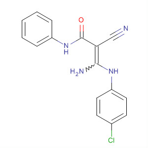 2-Propenamide, 3-amino-3-[(4-chlorophenyl)amino]-2-cyano-N-phenyl-