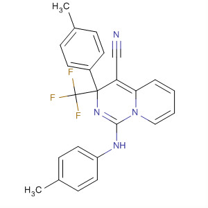 3H-Pyrido[1,2-c]pyrimidine-4-carbonitrile,3-(4-methylphenyl)-1-[(4-methylphenyl)amino]-3-(trifluoromethyl)-