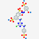Cuprate(4-), (5-((4-chloro-6-((4-sulfophenyl)amino)-1,3,5-triazin-2-yl)amino)-4-(hydroxy-kappaO)-3-(2-(2-(hydroxy-kappaO)-5-sulfophenyl)diazenyl-kappaN1)-2,7-naphthalenedisulfonato(6-))-, sodium (1:4)