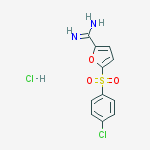 5-[(4-chlorophenyl)sulfonyl]furan-2-carboximidamide hydrochloride