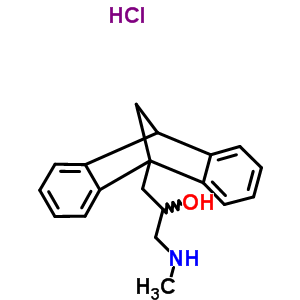 1-(9,10-methanoanthracen-9(10H)-yl)-3-(methylamino)propan-2-ol hydrochloride (1:1)
