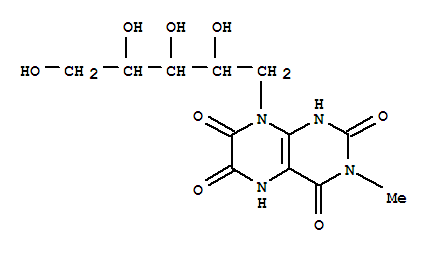 D-RIBITOL,1-DEOXY-1-(1,3,4,5,6,7-HEXAHYDRO-3-METHYL-2,4,6,7-TETRAOXO-8(2H)-PTERIDINYL)-