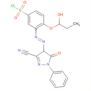 Benzenesulfonyl chloride,3-[(3-cyano-4,5-dihydro-5-oxo-1-phenyl-1H-pyrazol-4-yl)azo]-4-(2-methoxyethoxy)-