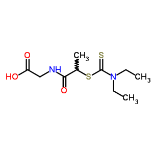 2-[2-(diethylcarbamothioylsulfanyl)propanoylamino]acetic Acid