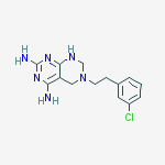 6-[2-(3-chlorophenyl)ethyl]-5,6,7,8-tetrahydropyrimido[4,5-d]pyrimidine-2,4-diamine