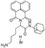 1H-Benz(de)isoquinoline-2(3H)-acetamide, alpha-(4-aminobutyl)-1,3-diox o-N-tricyclo(3.3.1.1(3,7))dec-1-yl-, monohydrobromide