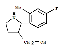 3-Pyrrolidinemethanol,2-(4-fluoro-2-methylphenyl)-