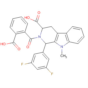 1H-Pyrido[3,4-b]indole-3-carboxylic acid,2-(2-carboxybenzoyl)-1-(3,5-difluorophenyl)-2,3,4,9-tetrahydro-9-methyl-