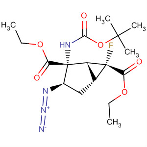 Bicyclo[3.1.0]hexane-2,6-dicarboxylic acid,3-azido-2-[[(1,1-dimethylethoxy)carbonyl]amino]-6-fluoro-, diethyl ester,(1R,2R,3R,5R,6R)-