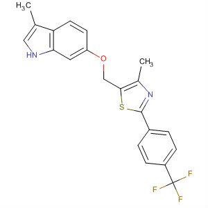 1H-Indole,3-methyl-6-[[4-methyl-2-[4-(trifluoromethyl)phenyl]-5-thiazolyl]methoxy]-