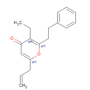 4H-Pyran-4-one, 3-ethyltetrahydro-2-(2-phenylethyl)-6-(2-propenyl)-,(2R,3S,6S)-rel-