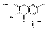 2H-Pyrido(3,2-e)(1,3)thiazine-5-carboxylic acid, 3,4-dihydro-2-(butylimino)-3,7-dimethyl-4-oxo-, methyl ester
