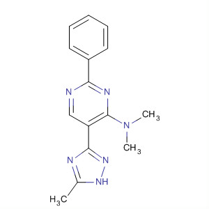 4-Pyrimidinamine,N,N-dimethyl-5-(5-methyl-1H-1,2,4-triazol-3-yl)-2-phenyl-