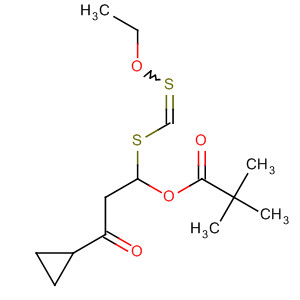 Propanoic acid, 2,2-dimethyl-,3-cyclopropyl-1-[(ethoxythioxomethyl)thio]-3-oxopropyl ester