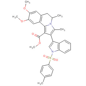 Pyrrolo[2,1-a]isoquinoline-1-carboxylic acid,5,6-dihydro-8,9-dimethoxy-3,5-dimethyl-2-[1-[(4-methylphenyl)sulfonyl]-1H-indol-3-yl]-, methyl ester