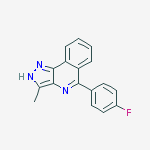 1H-Pyrazolo[4,3-c]isoquinoline, 5-(4-fluorophenyl)-3-methyl-