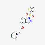 1H-Indazole, 4-[2-(1-piperidinyl)ethoxy]-1-(2-thienylsulfonyl)-