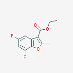 3-Benzofurancarboxylic acid, 5,7-difluoro-2-methyl-, ethyl ester