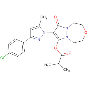 Propanoic acid, 2-methyl-,8-[3-(4-chlorophenyl)-5-methyl-1H-pyrazol-1-yl]-1,2,4,5-tetrahydro-7-oxo-7H-pyrazolo[1,2-d][1,4,5]oxadiazepin-9-yl ester