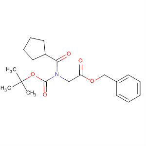 Glycine, N-(cyclopentylcarbonyl)-N-[(1,1-dimethylethoxy)carbonyl]-,phenylmethyl ester