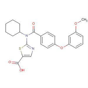 5-Thiazolecarboxylic acid,2-[cyclohexyl[4-(3-methoxyphenoxy)benzoyl]amino]-