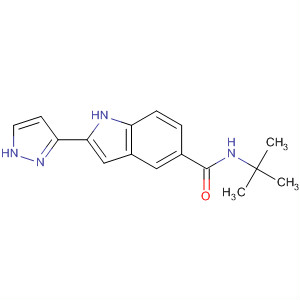 1H-Indole-5-carboxamide, N-(1,1-dimethylethyl)-2-(1H-pyrazol-3-yl)-