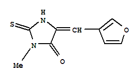 4-Imidazolidinone,5-(3-furanylmethylene)-3-methyl-2-thioxo-