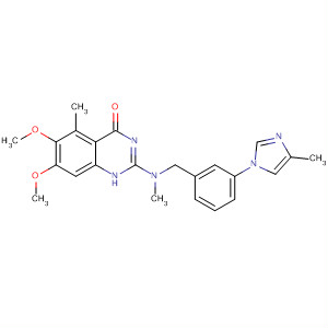 4(1H)-Quinazolinone,6,7-dimethoxy-5-methyl-2-[methyl[[3-(4-methyl-1H-imidazol-1-yl)phenyl]methyl]amino]-