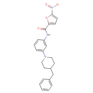 2-Furancarboxamide,5-nitro-N-[3-[4-(phenylmethyl)-1-piperidinyl]phenyl]-