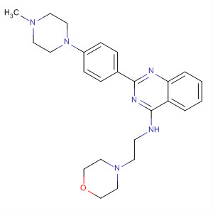 4-Quinazolinamine,2-[4-(4-methyl-1-piperazinyl)phenyl]-N-[2-(4-morpholinyl)ethyl]-