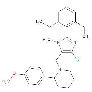 Piperidine,1-[[4-chloro-2-(2,6-diethylphenyl)-1-methyl-1H-imidazol-5-yl]methyl]-2-(4-methoxyphenyl)-
