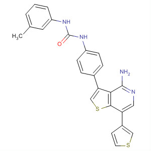 Urea,N-[4-[4-amino-7-(3-thienyl)thieno[3,2-c]pyridin-3-yl]phenyl]-N'-(3-methylphenyl)-