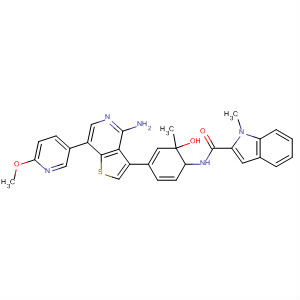 1H-Indole-2-carboxamide,N-[4-[4-amino-7-(6-methoxy-3-pyridinyl)thieno[3,2-c]pyridin-3-yl]-2-methoxyphenyl]-1-methyl-