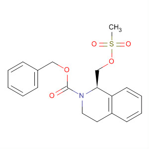2(1H)-Isoquinolinecarboxylic acid,3,4-dihydro-1-[[(methylsulfonyl)oxy]methyl]-, phenylmethyl ester, (1R)-