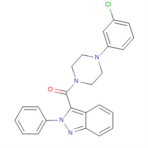 Piperazine, 1-(3-chlorophenyl)-4-[(2-phenyl-2H-indazol-3-yl)carbonyl]-