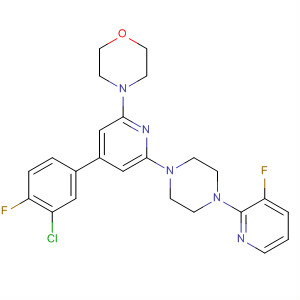 Morpholine,4-[4-(3-chloro-4-fluorophenyl)-6-[4-(3-fluoro-2-pyridinyl)-1-piperazinyl]-2-pyridinyl]-