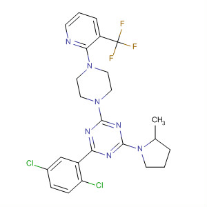 1,3,5-Triazine,2-(2,5-dichlorophenyl)-4-(2-methyl-1-pyrrolidinyl)-6-[4-[3-(trifluoromethyl)-2-pyridinyl]-1-piperazinyl]-