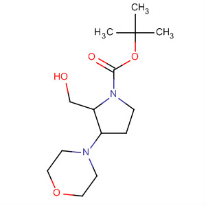 1-Pyrrolidinecarboxylic acid, 2-(hydroxymethyl)-3-(4-morpholinyl)-,1,1-dimethylethyl ester, (2S,3S)-