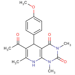 Pyrido[2,3-d]pyrimidine-2,4(1H,3H)-dione,6-acetyl-5,8-dihydro-5-(4-methoxyphenyl)-1,3,7-trimethyl-