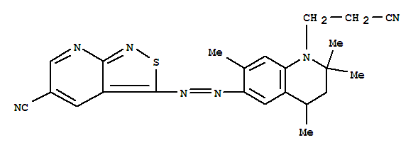 6-[(5-cyanoisothiazolo[3,4-b]pyridin-3-yl)azo]-3,4-dihydro-2,2,4,7-tetramethyl-2H-quinoline-1-propiononitrile
