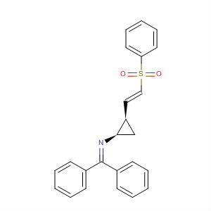 Cyclopropanamine,N-(diphenylmethylene)-2-[(1E)-2-(phenylsulfonyl)ethenyl]-, (1R,2R)-