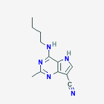 5H-Pyrrolo(3,2-d)pyrimidine-7-carbonitrile, 4-(butylamino)-2-methyl-