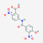 5-[(4-hydroxy-5-nitrobenzoyl)amino]-2-nitrobenzoic acid