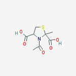 2,4-Thiazolidinedicarboxylic  acid,  3-acetyl-2-methyl-